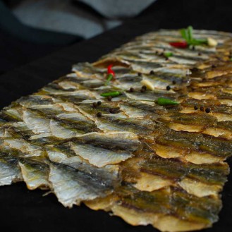 Dried Seasoned Yellow Trevally Fish Sheet (Shimaaji)